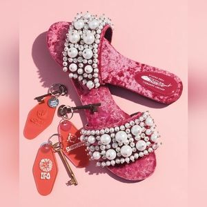 Free People × Jeffrey Campbell Pixie Pearl Slide Sandals